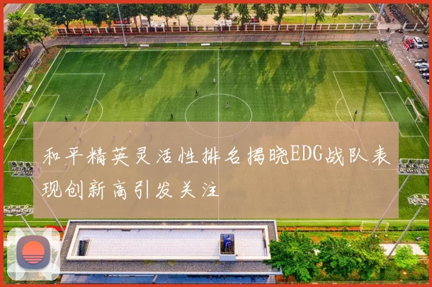 和平精英灵活性排名揭晓EDG战队表现创新高引发关注